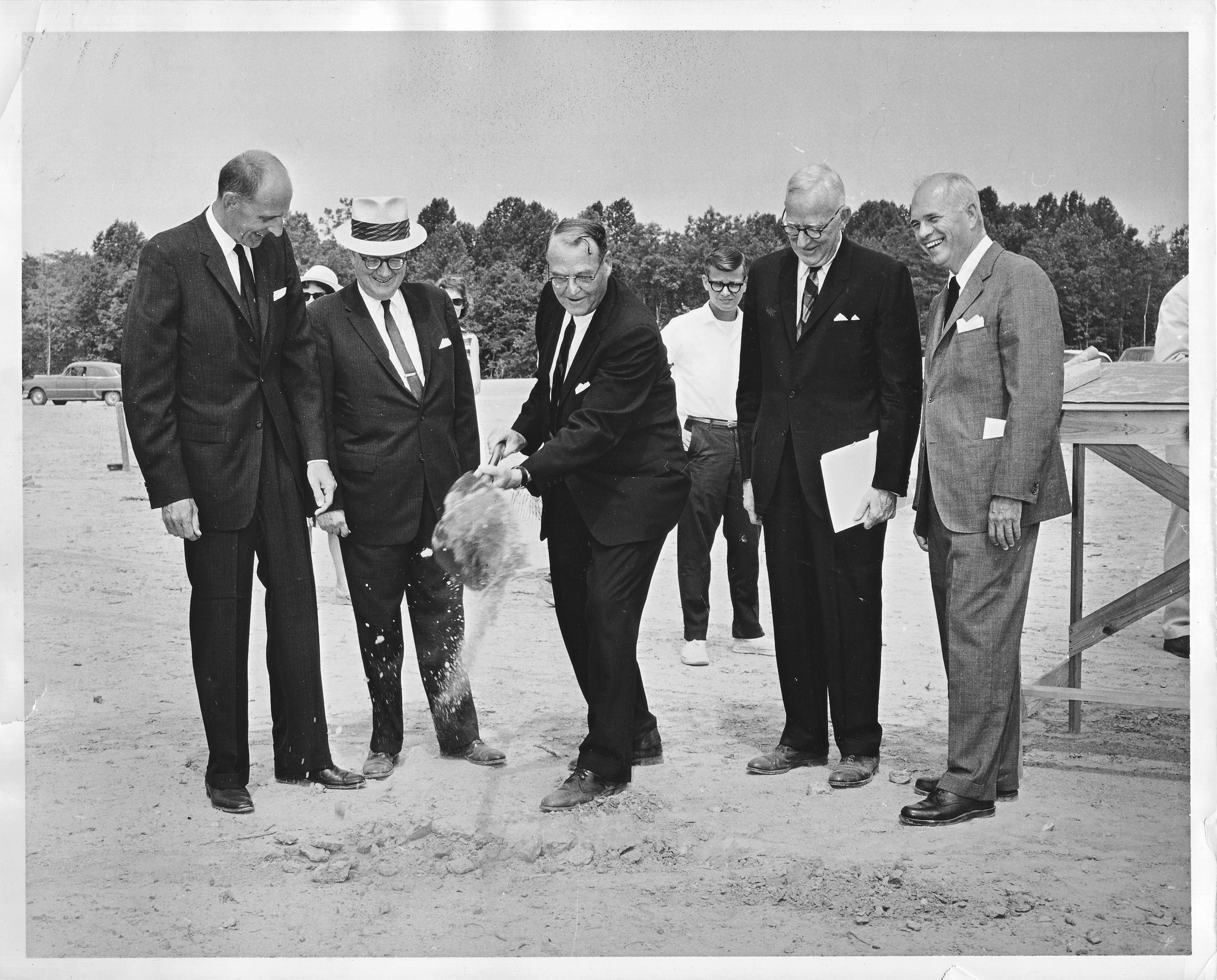 Groundbreaking ceremony for the Fairfax campus, August 1, 1963.