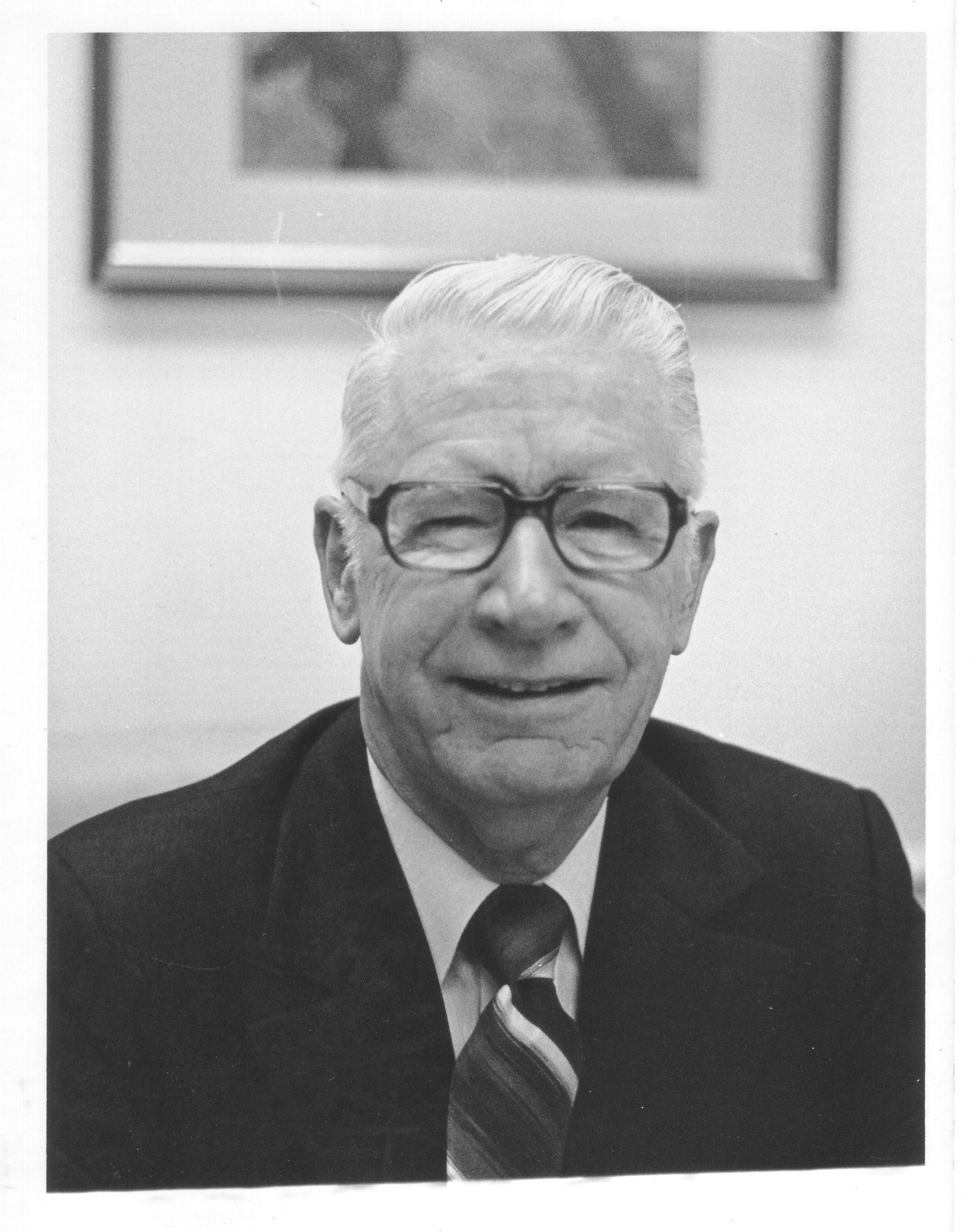 Dr. Robert C. Krug in his office
