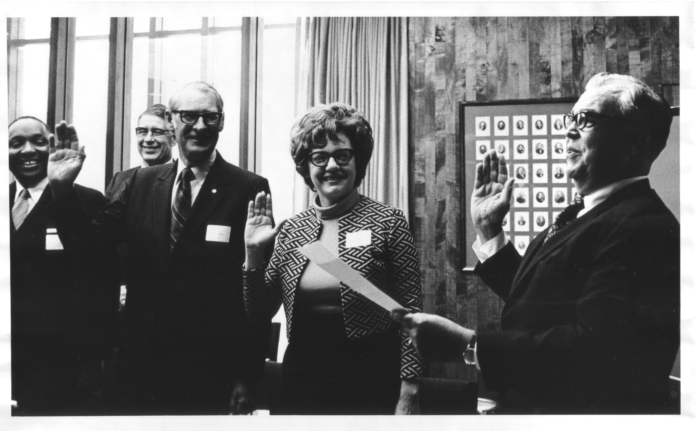 George Mason University Board of Visitors Inaugural Meeting, swearing-in ceremony, May 31, 1972